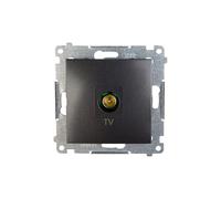 Simon 54 Antenna Socket TV Terminal Charcoal DAK1.01/48