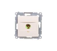 Simon 54 Antenna Socket TV Terminal Cream DAK1.01/41