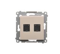 SIMON 54 CREAM MODULE 2X UAE 8 CAT.6 UTP COMPUTER SOCKET
