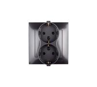 Simon 54 DGSz2Z/48 Double SCHUKO Socket 16A IP20