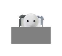 Simon 54 Double Socket B/U 16A IP20 White DG2MZ.01/11