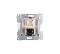 Simon 54 HDMI Female Cream DGHDMI.01/41