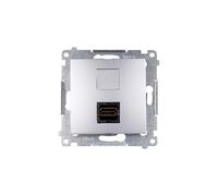 Simon 54 HDMI female silver matte DGHDMI.01/43