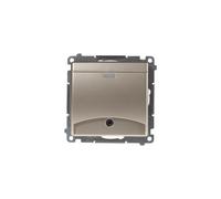Simon 54 Hotel Switch illuminated gold mat DWH1.01/44