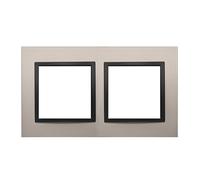 Simon 54 Nature 2-time metal frame, Satin Night DRN2/81