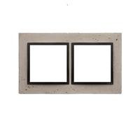 Simon 54 Nature Double Frame Concrete FOUNDATION MENTE DRN2/93