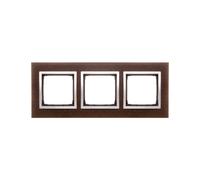 Simon 54 Nature Ramka potrójna drewno SREBRNE WENGE DRN3/84