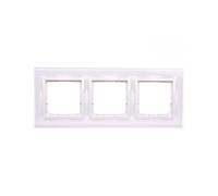 Simon 54 Nature Triple Glass Frame WHITE PEARL DRN3/70