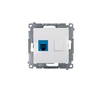 Simon 54 Phone Jack Single RJ12 White DT1.01/11