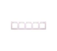 Simon 54 Premium 5-Gang Frame White/Plasterboard DRK5/11