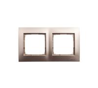 Simon 54 Premium Double Frame Matte Gold for Plasterboard DRK2/44