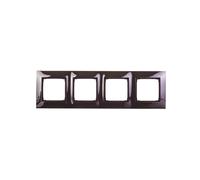 Simon 54 Premium Quad Frame Metal Dark Steel DR4/67