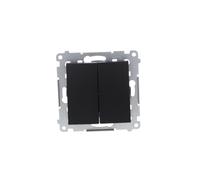 54 Black Matt Module 2-Way Button 2x 2Z Spring Terminals 10AX