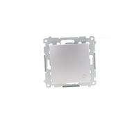 Simon 54 Push Button/Light/, Quick Coupler, Silver Matt DS1.01/43