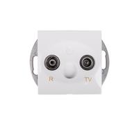 Simon 54 RD/TV Antenna Socket White DAZ.01/11