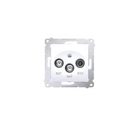 54 MODULE WHITE TV 2XSAT SOCKET 1DB PREMIUM 54 DASK2.01/11