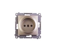 Simon 54 Single Socket B/U 16A IP20 Gold Matt DG1Z.01/44