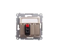 Simon 54 Speaker Jack Single Gold Matte DGL31.01/44