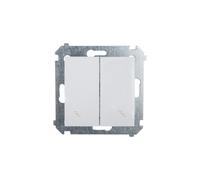 Simon 54 Stair Connector Double White DW6/2.01/11