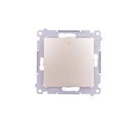 Simon 54 Switch 2-pole, Quick-connect, Gold-plated DW2.01/44