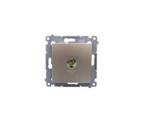 Simon 54 TV Antenna Socket Terminal Gold Matt DAK1.01/44
