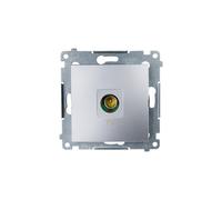 Simon 54 TV Antenna Socket Terminal Silver Matt DAK1.01/43