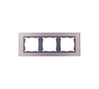 Simon 82 82837-34 Triple Horizontal Glass Frame Copper