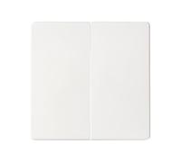 Simon 82 Concept Double Button Int/Switch Matt White