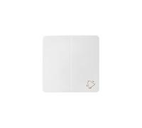 Simon 82 Double Button for 75301-39 Bell White 82027-30