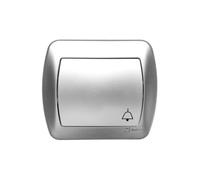Simon Accord Knob/ Bell/ Aluminium Metallised AD1/26