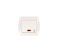 Simon Accord Push Button/ Bell/ Backlit White AD1L/11