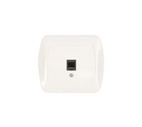 Simon Akord Phone Jack Single RJ12 White AT1/11