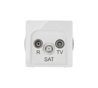 Simon Basic Gniazdo antenowe RD/TV/SAT przelotowe białe BMZAR-SAT10/P.01/11 RD/T