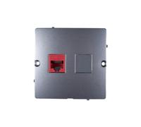 Simon Basic Gniazdo komputerowe pojedyncze RJ45 kat.5e stal inox BMF51.02/21