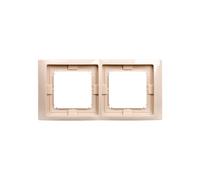 Simon Basic Neos Double Frame IP44 Beige BMRC2B/12