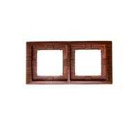 Simon Basic Neos Double Frame IP44 Oak BMRC2B/051
