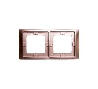 Simon Basic Neos Double Frame IP44 Satin BMRC2B/29