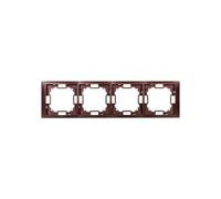 Simon Basic Neos Frame quad mahogany BMRC4/050