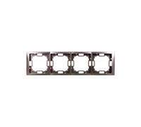 Simon Basic Neos Quad Frame Steel Inox BMRC4/21