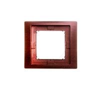 Simon Basic Neos Single Frame IP44 Mahogany BMRC1B/050