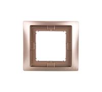 Simon Basic Neos Single Frame IP44 Satin BMRC1B/29