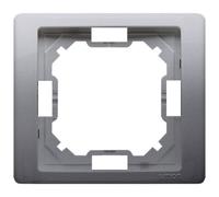 Simon Basic Neos Single Frame IP44 Steel Inox BMRC1B/21