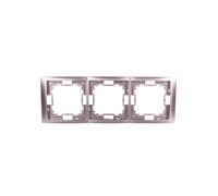 Simon Basic Neos Triple Frame Steel Inox BMRC3/21