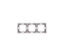 Simon Basic Standard 3-Gang Universal Frame Stainless BMR3/21