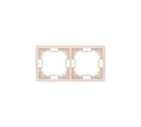 Simon Basic Standard Double Frame Universal Beige BMR2/12