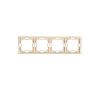 Simon Basic Standard Quad Frame Universal Beige BMR4/12
