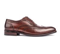 Simon Carter Mens Barn Owl Brogue Shoes - Brown Leather - Size UK 8