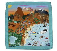 Simon Carter. Silk Pouch. Blue. Made in Italy.