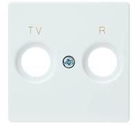 Simon - Cover for TV Aerial Plate -82053 - 30 R-TV S-82 White Ref. 6558230260.