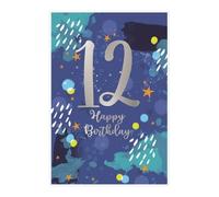Simon Elvin 12th Birthday Greetings Card (Pack of 6) in Blue Simon Elvin Blue